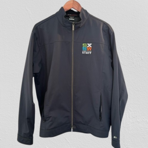 Nike SXSW Staff Jacket Zip Up Rain Tiger Woods Collection Men's Large - Picture 1 of 9